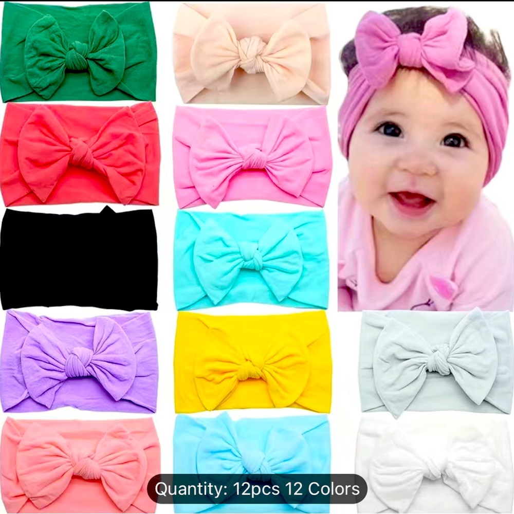 Baby bow headband